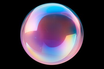 Iridescent Soap Bubble Gradients: Flawless Translucent Color Shift Art