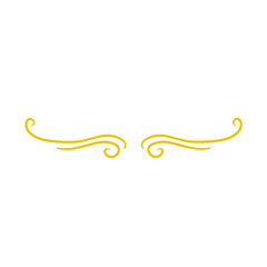 Decorative Divider Gold Swirl
