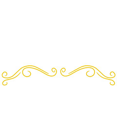 Decorative Divider Gold Swirl