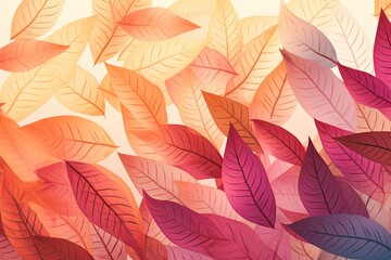 Leaf Gradient Rustling: Abstract Hipster Design in Autumn Leaves Gradients