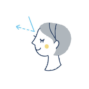 recommend clip art: 紫外線カットのイメージ　 横顔の女性