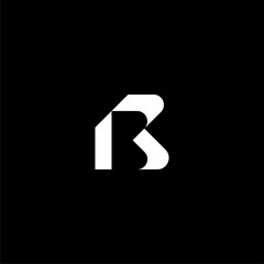 letter RB or BR logo concept vector icon