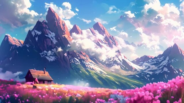 video view of the house on the mountain