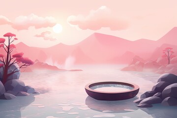 Spring Gradient Style: Steamy Hot Spring Gradients Fashion Concept
