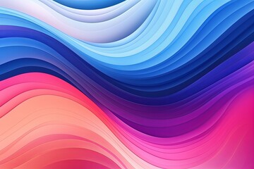 Winding River Gradient Reflection: Abstract Hipster Design - obrazy, fototapety, plakaty