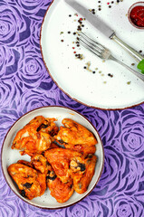 Roasted chicken wings