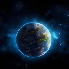 Naklejka premium A Planet earth background