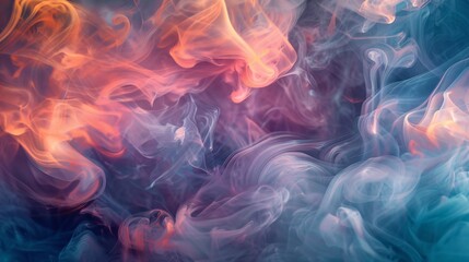Fototapeta premium Smoke with liquid light colorful background