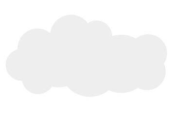 white cloud element png file transparent