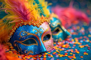 Captivating Carnival Mask:A Vibrant of Color and Creativity
