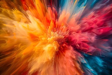 Vibrant Color Explosion:A Dynamic Showcase of Fluid Motion and Captivating Visuals
