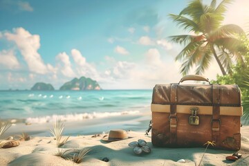 Captivating Tropical Vacation Getaway with Idyllic Beach,Swaying Palms,and Stunning Ocean Vistas