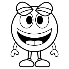 Cool Cartoon Smile Emoticon Character (24)