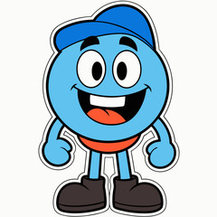 Cool Cartoon Smile Emoticon Character (58)