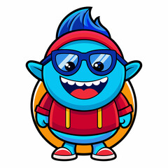 Cool Cartoon Smile Emoticon Character (50)
