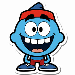 Cool Cartoon Smile Emoticon Character (63)