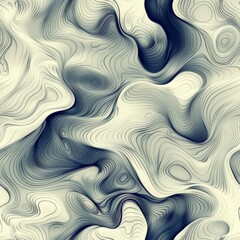 Obraz premium A mesmerizing pattern of swirling lines and organic shapes, mimicking the fluidity of nature and the interconnectedness of life