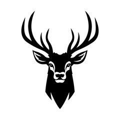 A black vector illustration of a male deer head with antlers, embodying strength and grace, serves as the iconic logo of the brand.