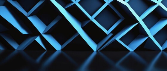 abstract blue black metallic background. blue black metallic geometric backdrop