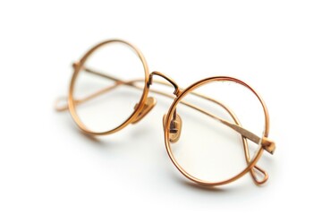 A pair of glasses on a clean white background. Suitable for various concepts