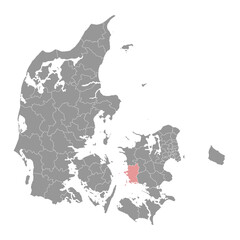 Slagelse Municipality map, administrative division of Denmark. Vector illustration.