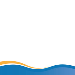 Business Wavy Footer