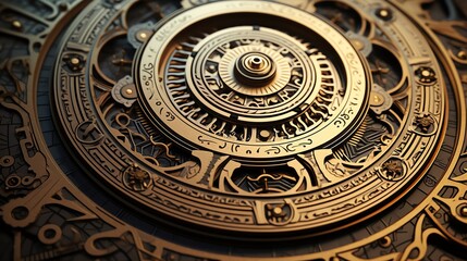 Obraz premium Craft a mesmerizing, intricate design of a towering structure from a worms-eye view Capture the complexity and grandeur using intricate details with a Letterpress style
