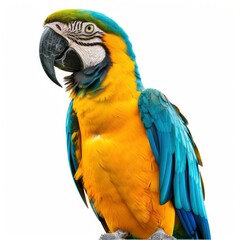 Fototapeta premium bird, parrot, eagle, crow on white background