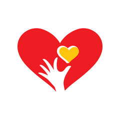 logo design for love and affection between people