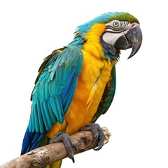 Fototapeta premium bird, parrot, eagle, crow on white background