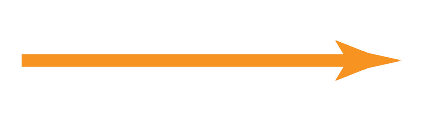 Obraz premium Orange arrow to the right . vector, isolated. Orange arrow isolated on white background. Orange arrow icon. EPS 10.