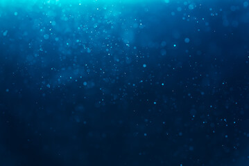 Obraz premium Abstract Blue Defocused bokeh background