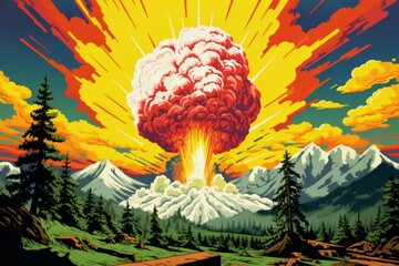 Explosion in the Sky Painting
