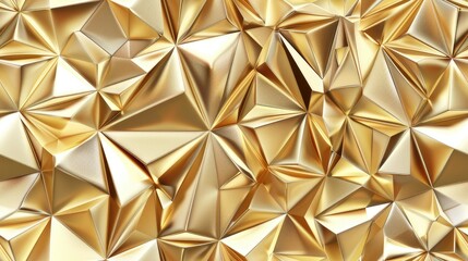 gold, low poly seamless background - 796270713