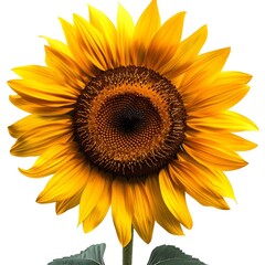sunflower isolated on white,  Wonderful Sunflower isolated on white background.