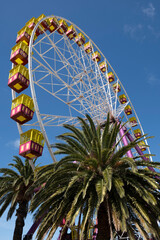 The Giant Sky Wheel in Geelong, Australia. The largest, most spectacular Ferris Wheel in the Southern Hemisphere. Geelong, Australia