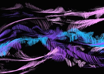 Fototapeta premium bright neon background on dark