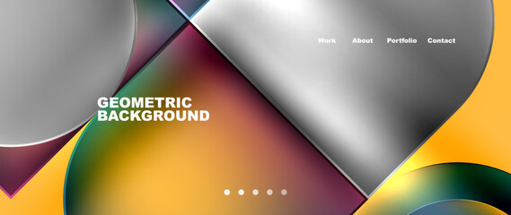 it is a geometric background with a rainbow of colors . High quality
