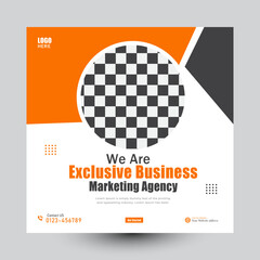 Creative business social media post banner