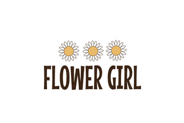 Retro Hippie Sublimation Design, flower girl