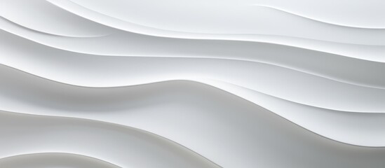 Fototapeta premium A white wall with a textured wave design