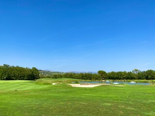 Fototapeta premium golf course in the summer