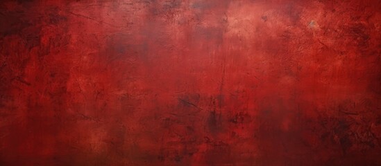 Fototapeta premium Red wall against black backdrop