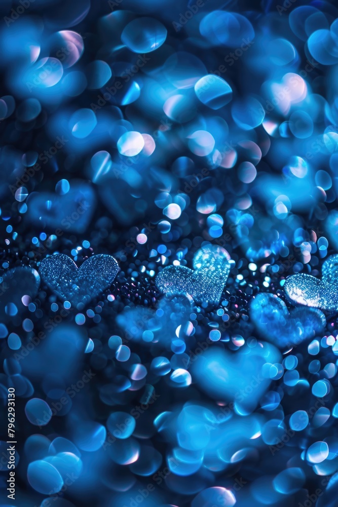 Aufkleber close-up view of a bunch of blue bubbles. ideal for design projects and backgrounds