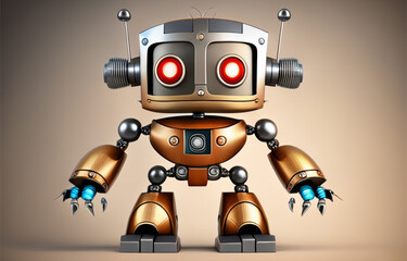 3D Robot Toy Illustration