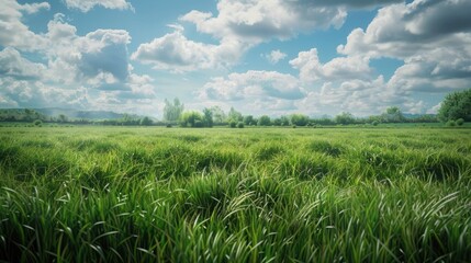 A serene view of a countryside landscape, with a focus on the potential pest threats that can affect crops and agriculture. - obrazy, fototapety, plakaty