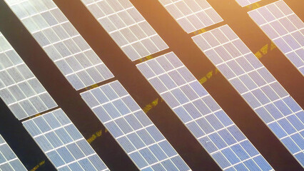 Bathed in sunlight, the solar photovoltaic array hums with activity, converting photons into...