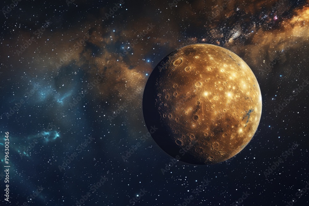 Poster A stunning image of a planet in the sky, perfect for science and astronomy projects