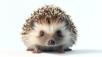 A cute and adorable baby hedgehog with big eyes and a tiny nose. The perfect image to make you smile.