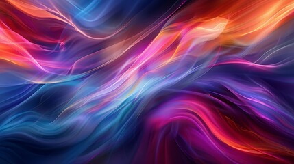 Obraz premium Abstract modern art concept with vibrant colors blending into a dynamic business background
